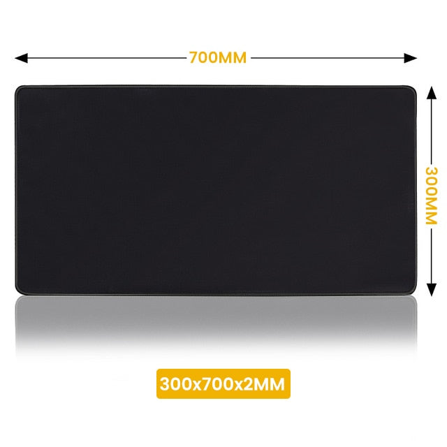 Grand tapis de souris noir